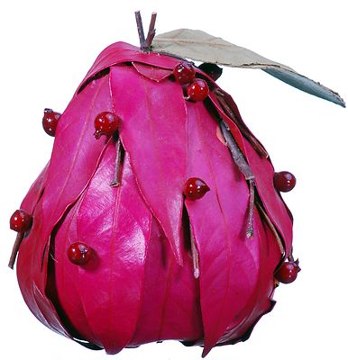 Leaf Twig Berry Pear Natural Red Country Fruit Craft Floral Decor Fillers 633f