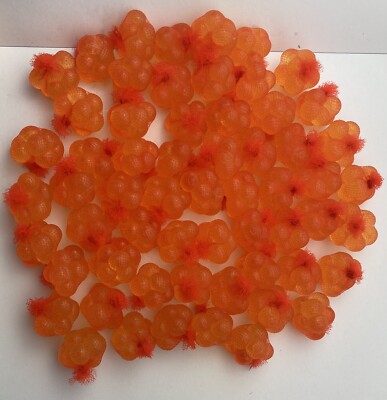 Orange - 5 Dozen (60) Cured King Salmon Egg Sacks Roe