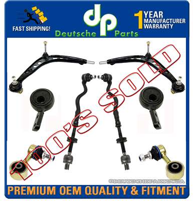 UPGRADE CONTROL ARM ARMS TIE RODS OFFSET BUSHINGS RETAINERS for BMW E36 Z3 M3