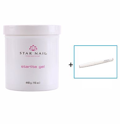 STAR NAIL STARLITE GEL PINK 16 OZ(448oz) plus Primer Pen