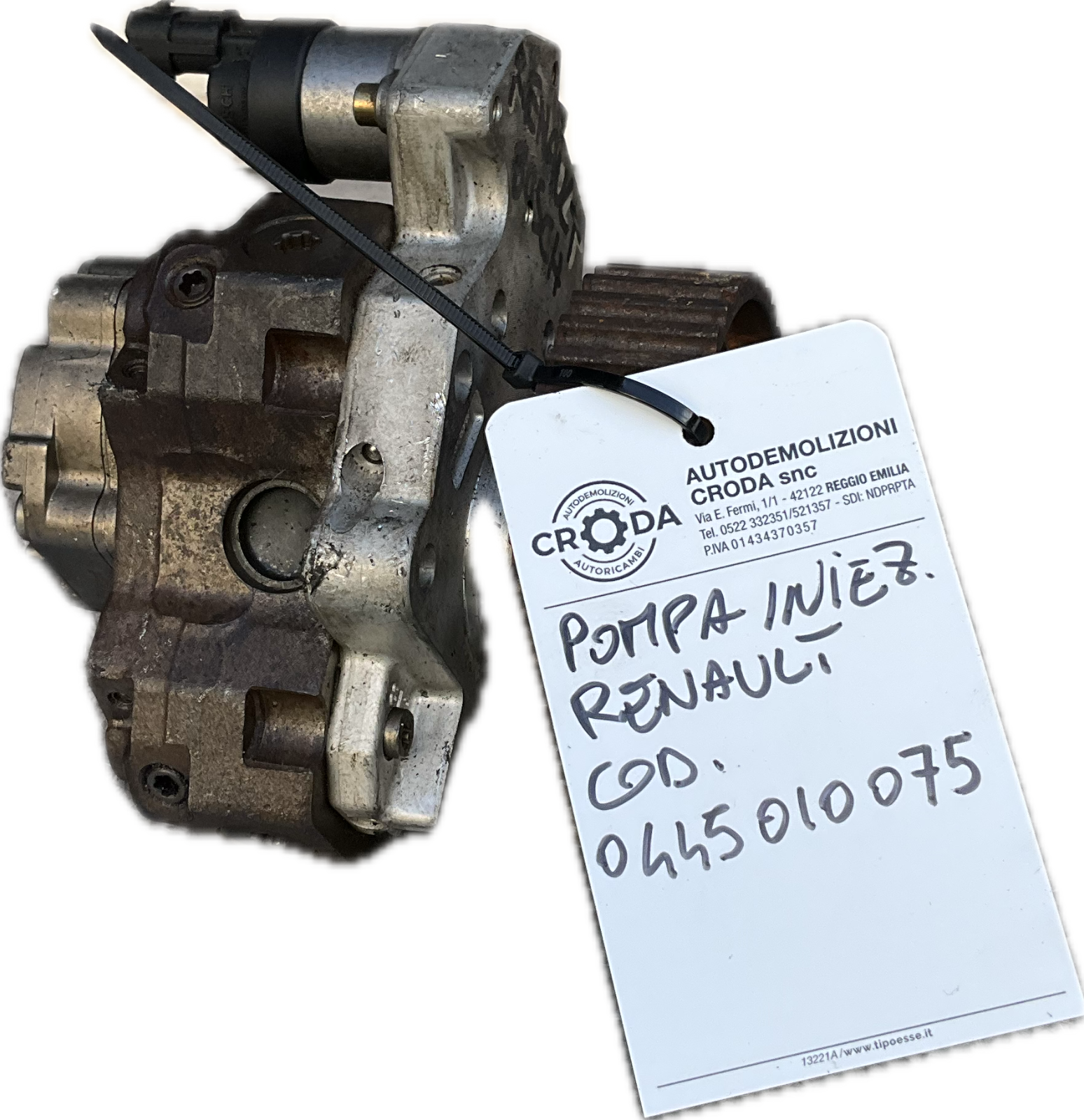 Pompa iniezione  RENAULT LAGUNA SCENIC GRAND SCENIC codice ricambio 0445010075