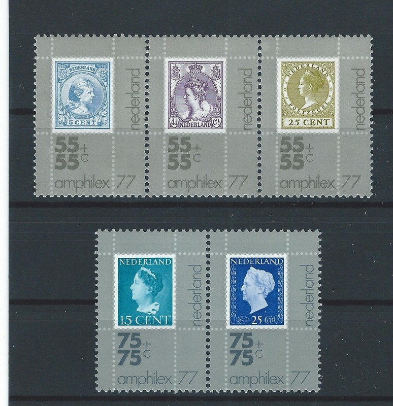 Niederlande Nvph 1098-1102a Amphilex In Stroken Postfrisch