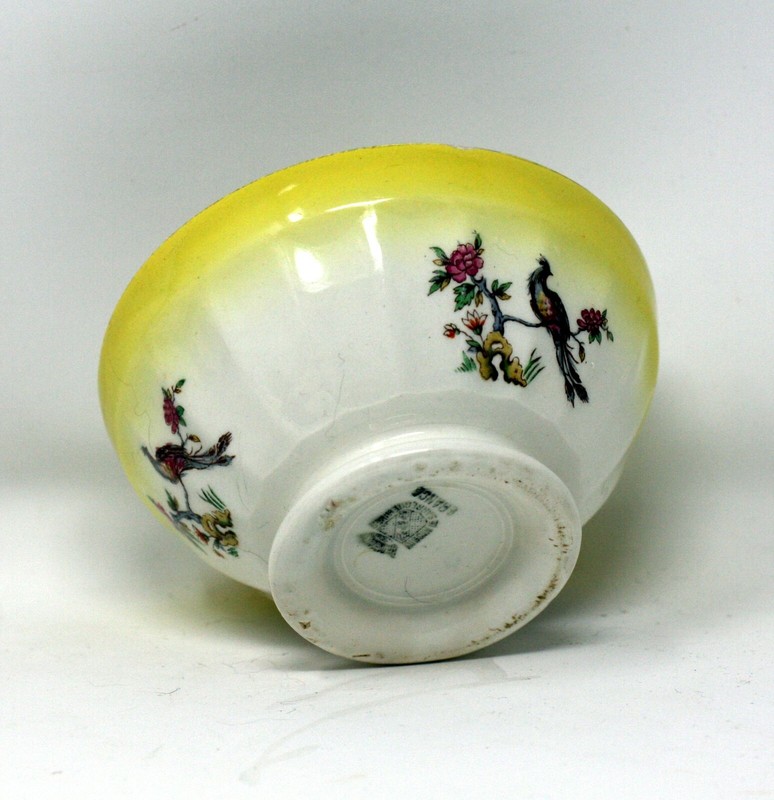 French Vintage 1950  Little Yellow   Bowl Cafe Au Lait Bo3