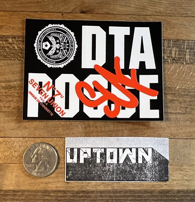 Vintage Rogue Status X Seven Union STICKER JDM DTA Rob Dyrdek And Big Skate