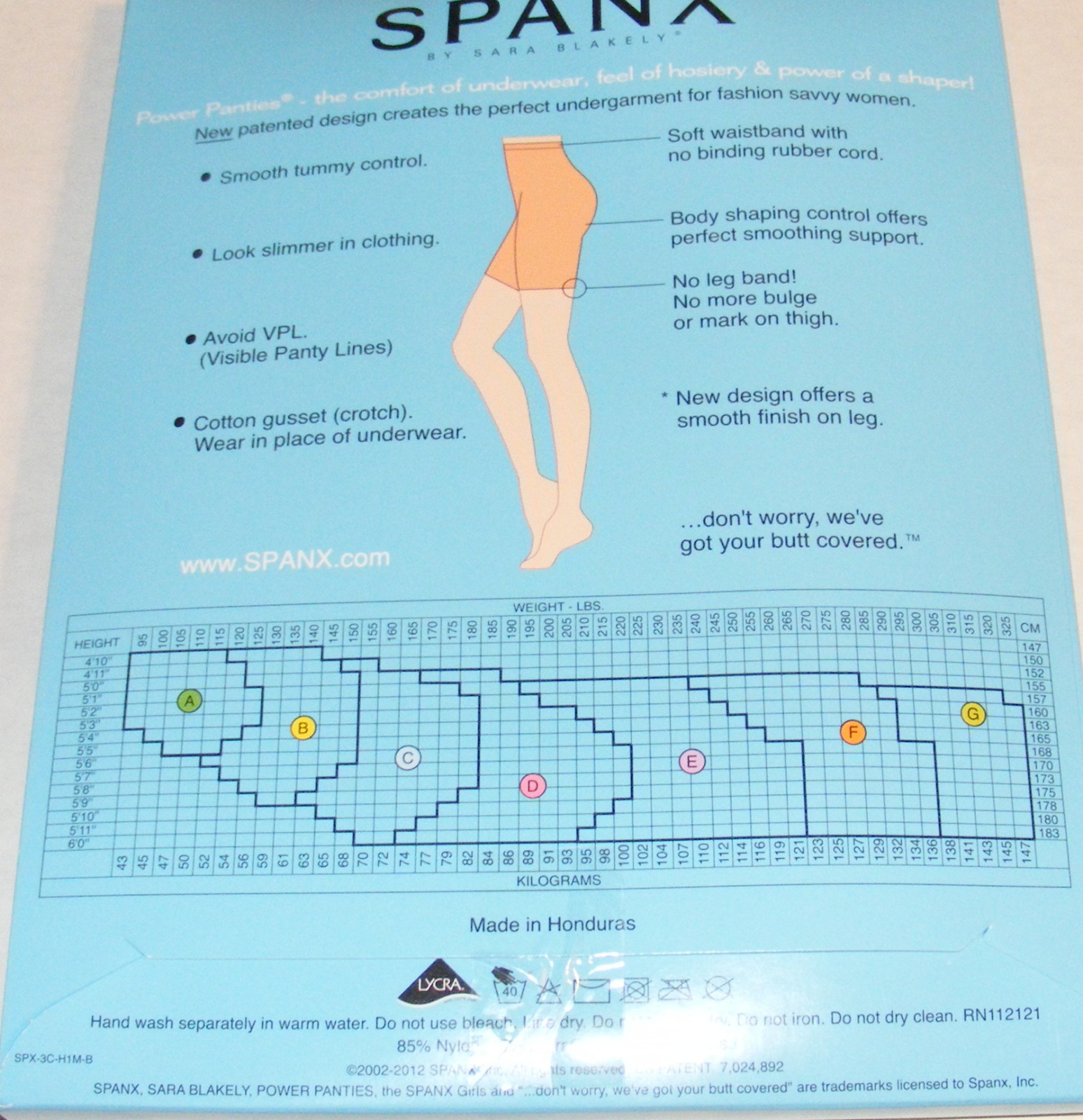 Spanx Power Panties Performance Underwear Tummy Thighs Rear Slimming Color Black