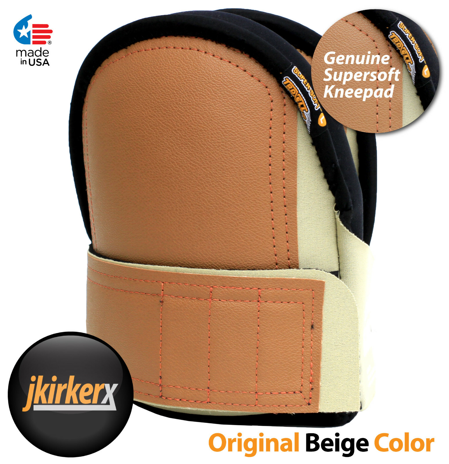 Troxell Usa Super Soft Large Leatherhead Knee Pads 17209softxl