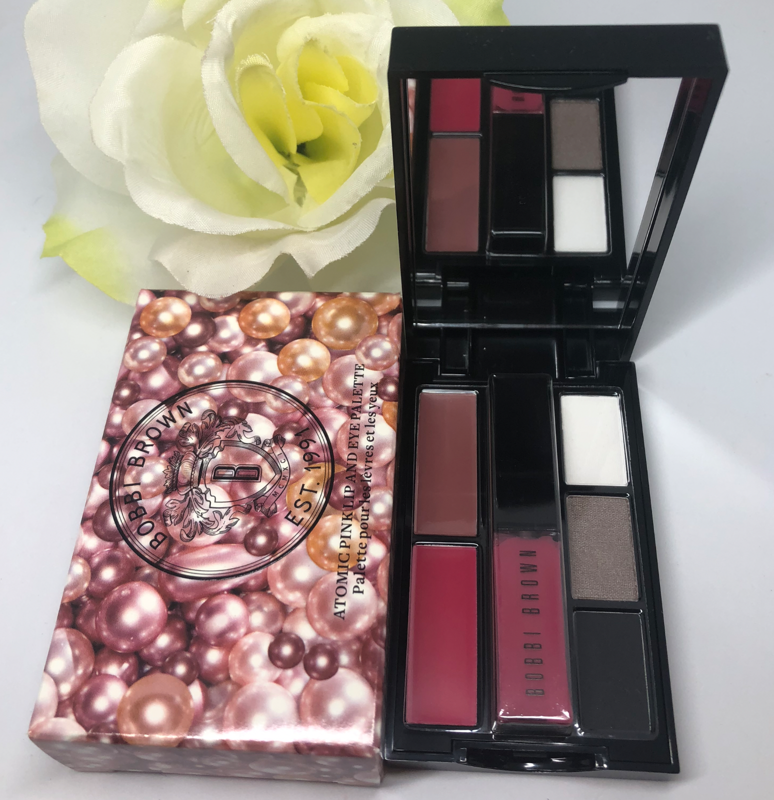 Bobbi Brown ATOMIC PINK Lip and Eye Palette + Lip Gloss ~ Limited Edition, BNIB
