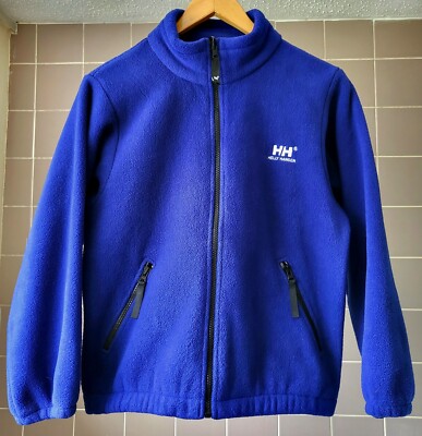  Helly Hansen Royal Blue Fleece Jacket,  Full Zip, Large Inset Pockets