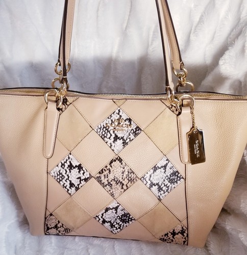 Coach Exotc  Patchwork  Ava Tote ( Beechwood)  WoW!L@@K!!