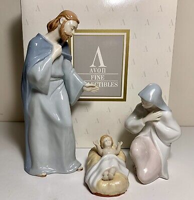 1992 Avon Bethlehem Nativity Collection  The Blessed Family  Tom O Brien