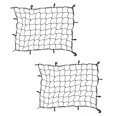 2x universaler Auto Netz Kofferraumnetz  80x120 cm Gepäcknetz mit 12 Befestigung