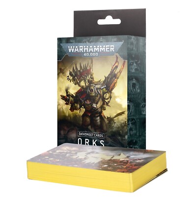 Warhammer 40K Datasheet Cards Orks 10th Edition 2024 NEW