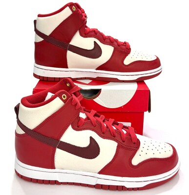 Nike Women's Dunk High 70 LXX Cinnabar DX0346 600 Size 7 Women Red Off White