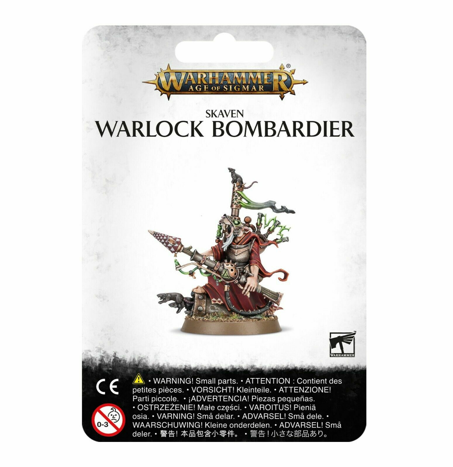 Skaven Warlock Bombardier — Warhammer Age of Sigmar — новинка! 90-25С