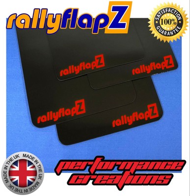 Qty4 Mud Flaps /& Fixings SUBARU IMPREZA New Age 01-07 4mm PVC Blue WRX White