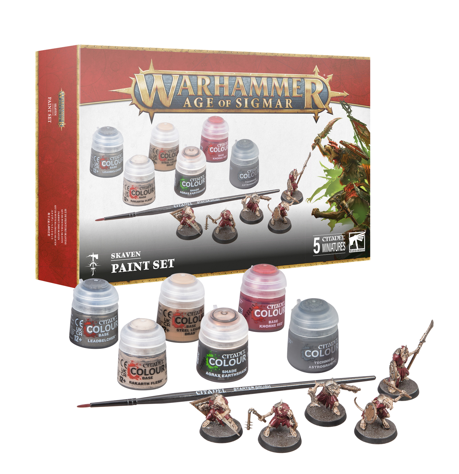 Версия 2024 года. Набор для раскрашивания скавенов Warhammer Age of Sigmar