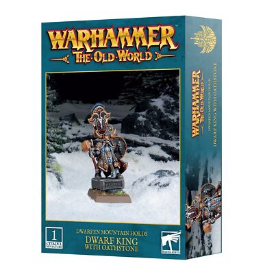 Dwarfen Mountain Holds: Dwarf King With Oathstone Warhammer PRESALE 8/31