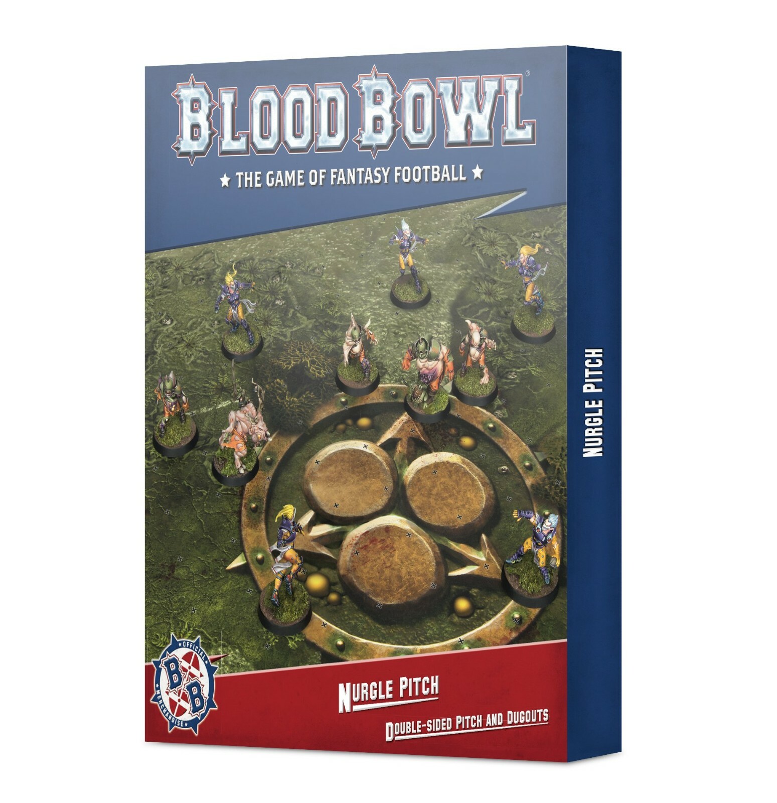Поле и блиндажи Команда Нургла Blood Bowl Warhammer AOS Age of Sigmar