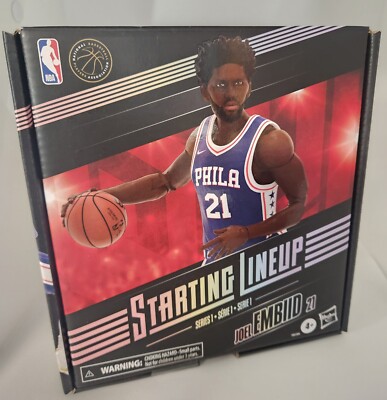 Hasbro Joel Embiid Philadelphia 76ers NBA Starting Lineup Series 1 Action Figure