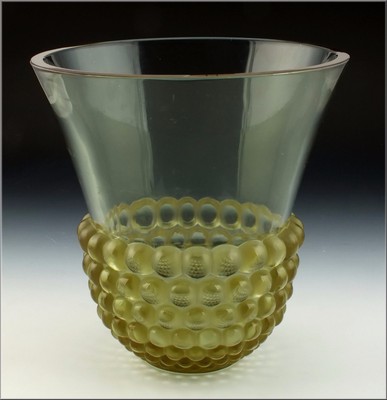 Fine Signed R. Lalique France Graines Art Glass Vase