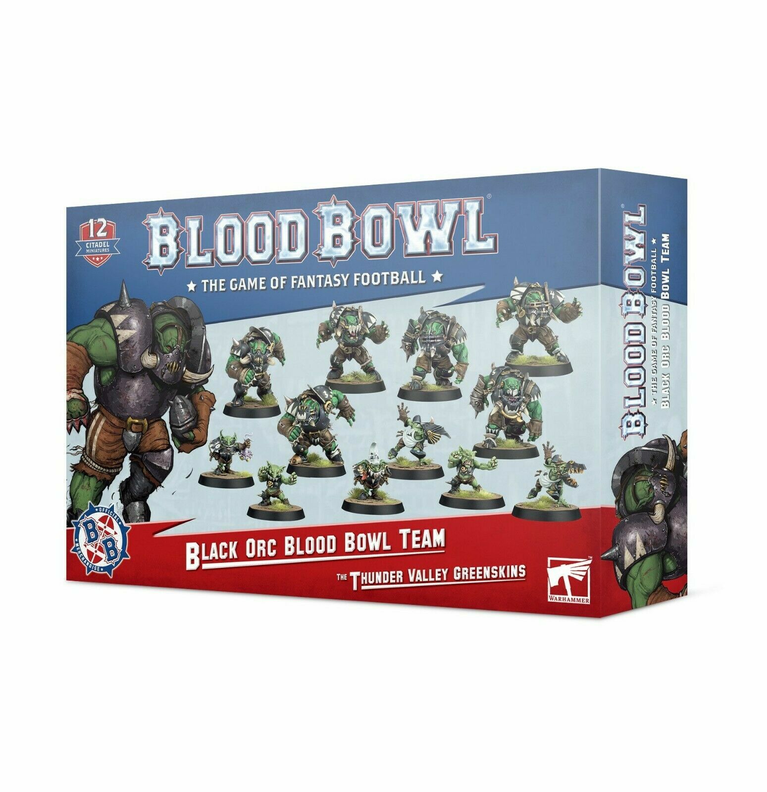 Зеленокожие из Громовой долины - Warhammer Black Orc Blood Bowl Team 202-12
