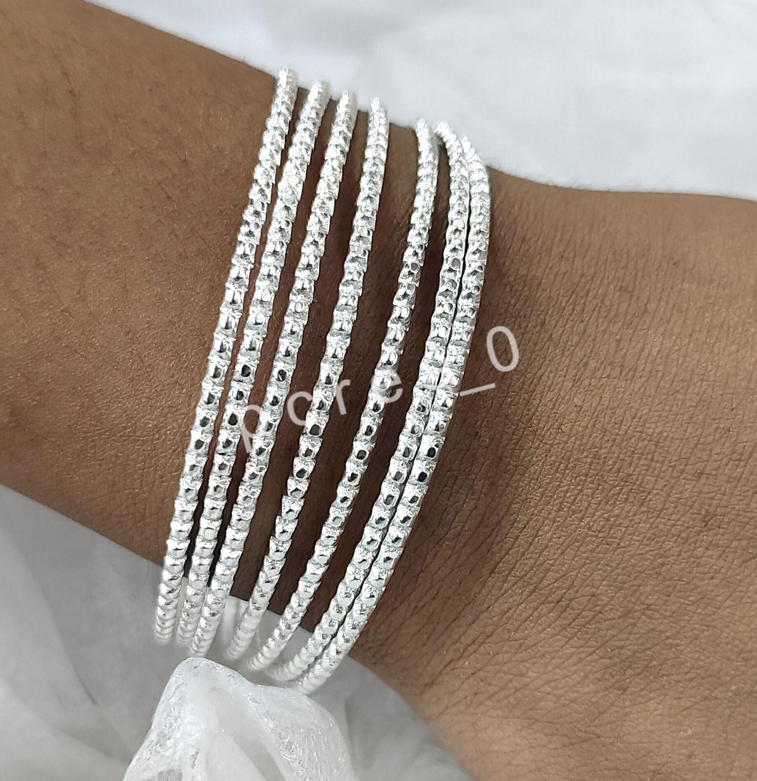 7 Set of bangle 925 Silver bangles Unique Design bangles
