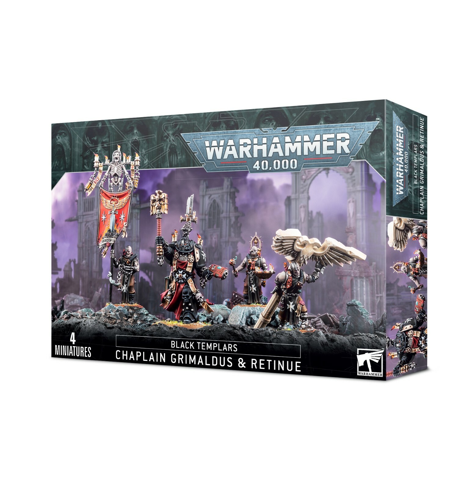 Grimaldus & Retinue Black Templars Warhammer 40K Space NIB