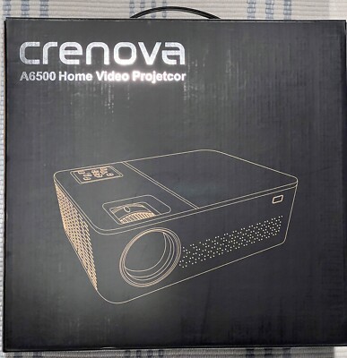 Crenova A6500 Home Theater Projector (6000Lux, Full HD, NATIVE 1080P) *BRAND NEW