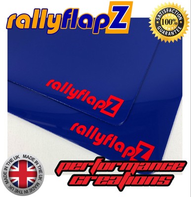 Qty4 Mud Flaps /& Fixings SUBARU IMPREZA New Age 01-07 4mm PVC Blue WRX White