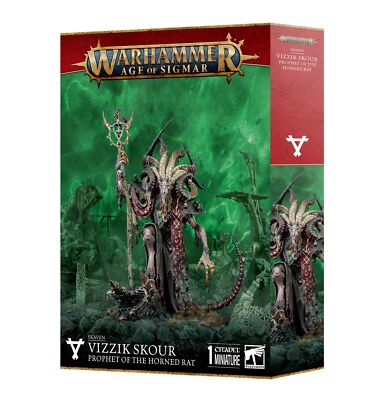 Skaven: Vizzik Skour Prophet of the Horned Rat Warhammer Age Sigmar