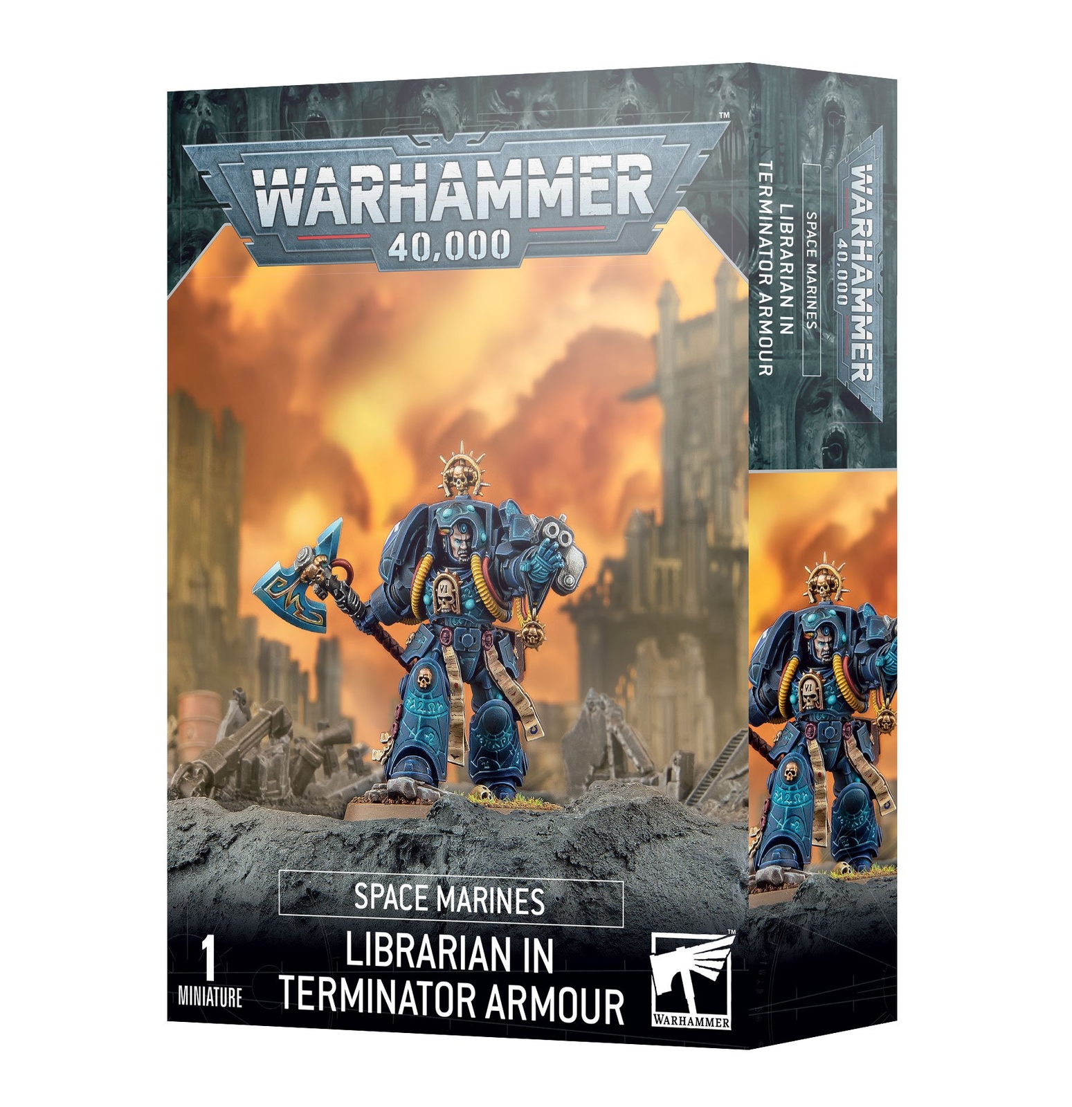 Библиотекарь космодесантников в доспехах терминатора Warhammer 40K NIB