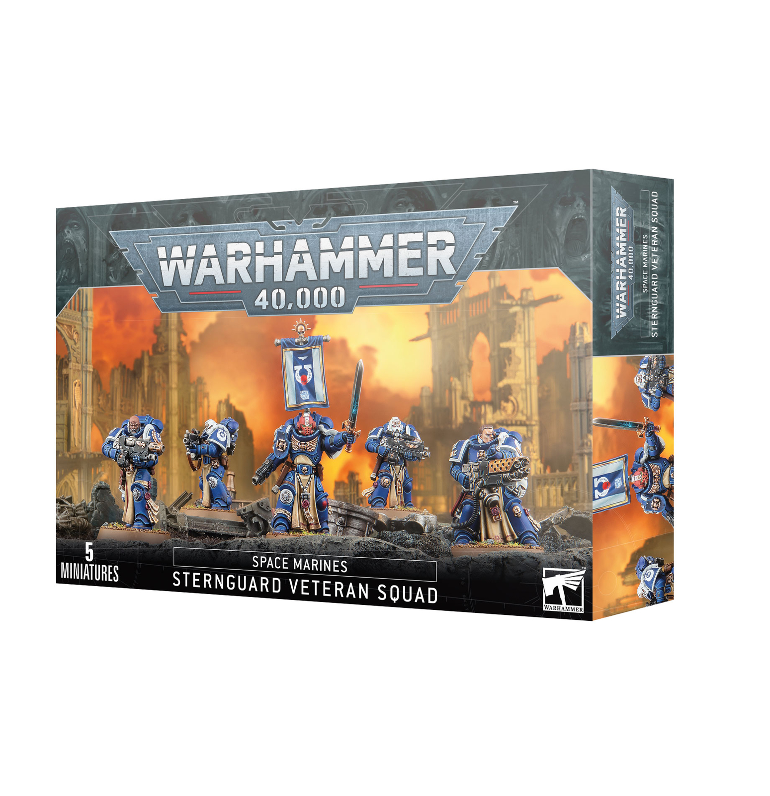 Отряд ветеранов кормовой гвардии 2023 года Космодесантники Warhammer 40K