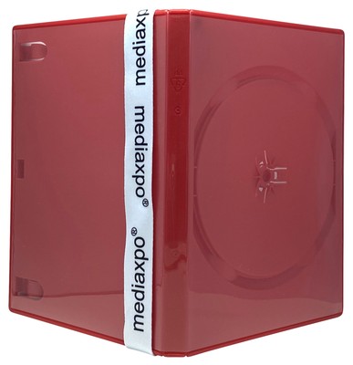 STANDARD Solid Red Color Single DVD Cases Lot