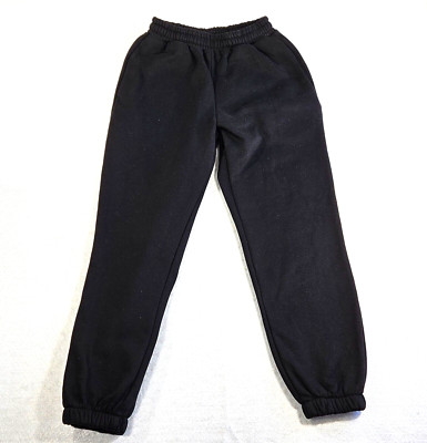 Amazon Essentials Jogger Sweatpants Womens Small Black Fleece Lounge Athleisure
