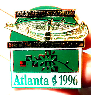 ''OPENING CEREMONIES STADIUM'' 1996 ATLANTA OLYMPIC GAMES PIN BADGE / 2024 PARIS
