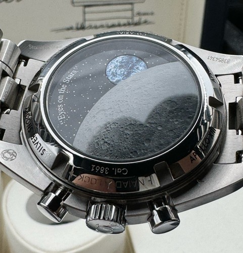 Pre-owned Omega 2024  Speedmaster "silver Snoopy Award" 50th Watch 310.32.42.50.02.001