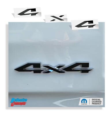 4X4 Tailgate Badge Overlay Decal for 2019-2025 Ram (all EXCEPT Classic)