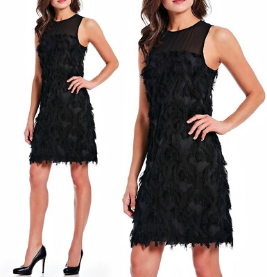 Michael Kors Luxury Dress With Federstickereien Black Gr.34 New