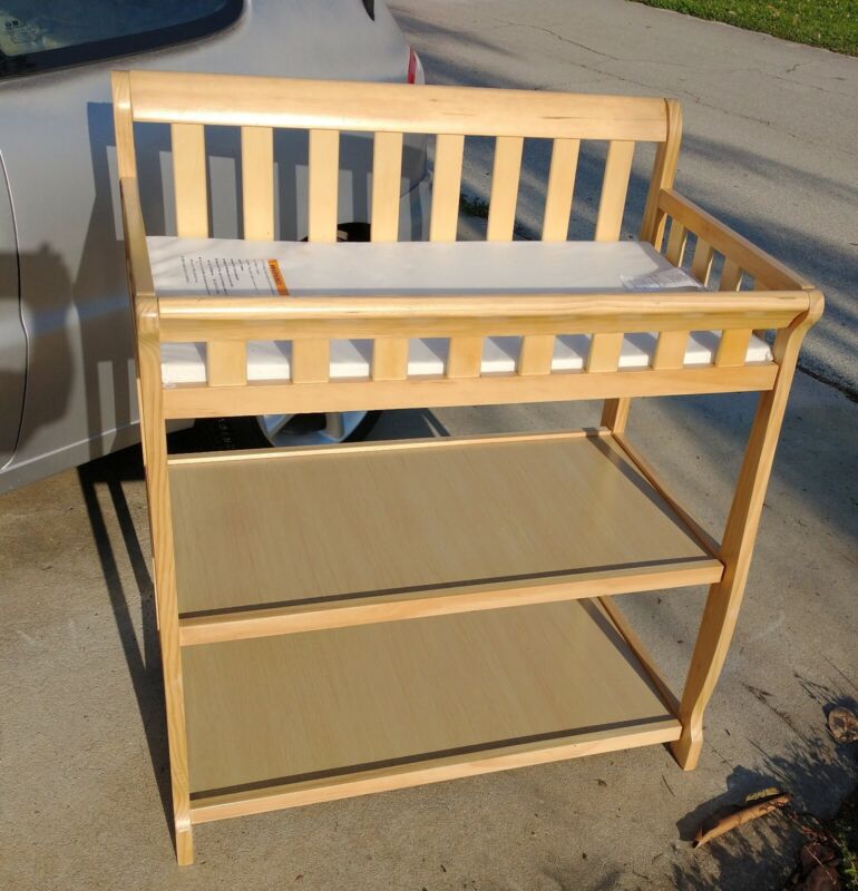 Baby Changing Table  Natural  Dream On Me  fully assembled