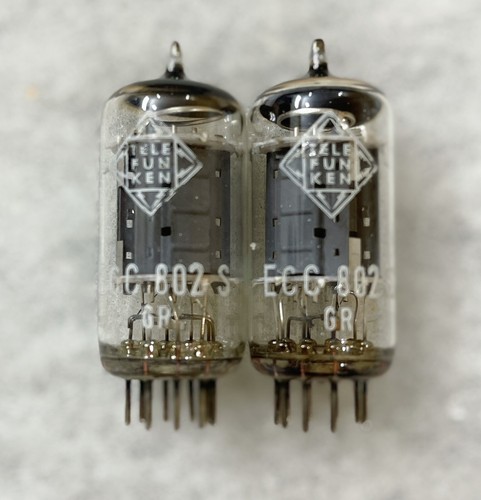 telefunken 12au7 ecc82 スムースプレート Telefunken 12au7 Smooth Plates - Tube Maze