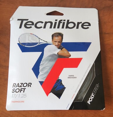 New Tecnifibre Razor Code 1.25MM/17G Tennis String Black
