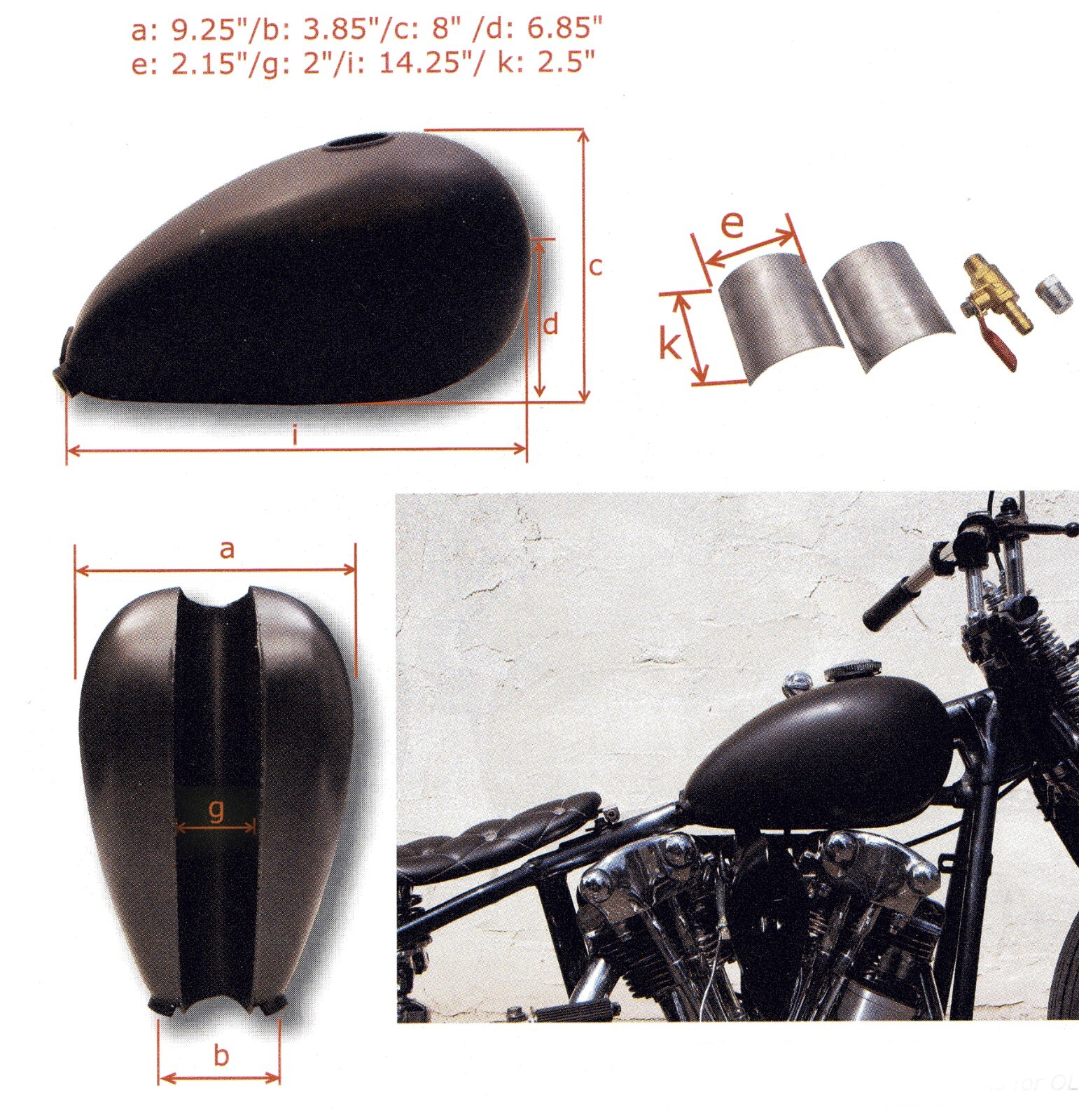 当時物 WASSELL TOKYO DAISHO 60s ビンテージタンク Chopper Gas Tank Wassell Japan Daisho Vintage Peanut