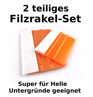 2er Filzrakel-Set Weiß Wandtattoo Folienrakel Verkleberakel Car Wrapping Montage