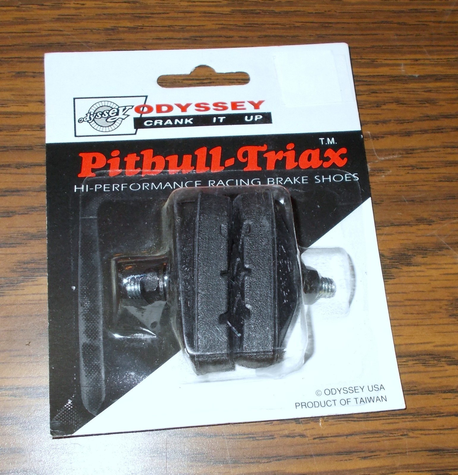 Odyssey Pitbull Triax Hi Performance Brake Shoes  Pads Black NOS Vintage