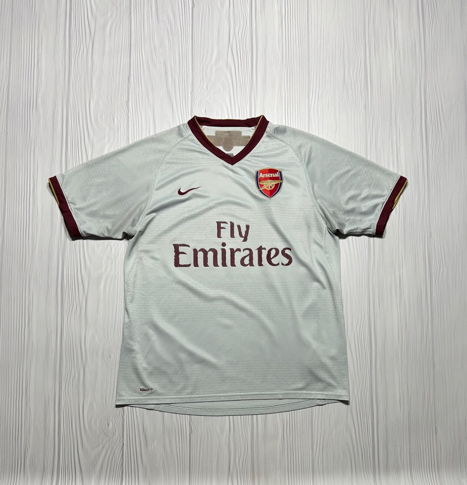 Vintage Nike Arsenal 2007 2008 Away Jersey T-Shirt | eBay