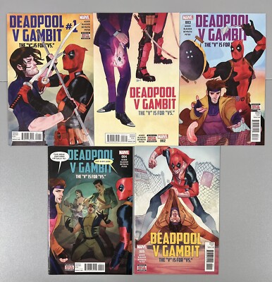Deadpool vs Gambit #1-5 Complete Set (2016 Marvel)