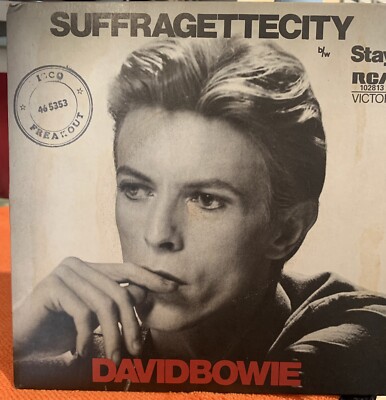 David Bowie - Suffragette City / Stay Picture Sleeve Mega Rare VG+