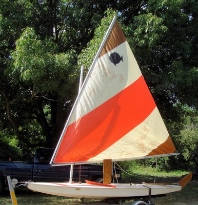 1979 AMF Alcort Sunfish Sailboat W/ ShoreLandr Trailer