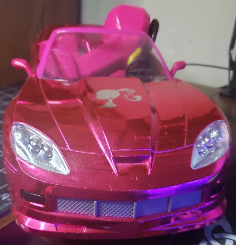 Barbie Pink Metallic Cruisin Corvette R/C Car Toys R Us