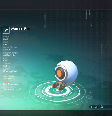 No Mans Sky Companion Selection